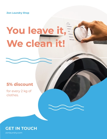 Free Laundry Flyer Template to Edit Online