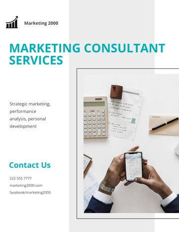 Free Marketing Consultant Flyer Template to Edit Online