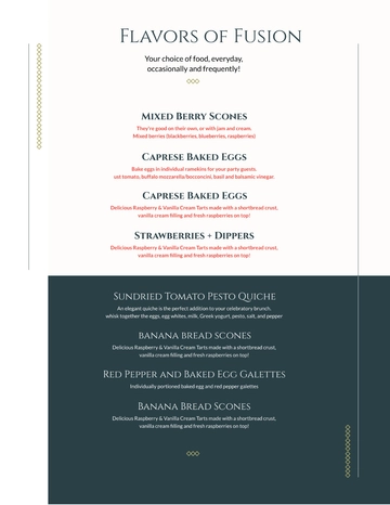 Free Elegant Baby Shower Menu Template to Edit Online