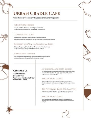 Free Modern Baby Shower Menu Template to Edit Online