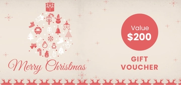 Free Merry Christmas Gift Voucher Template to Edit Online