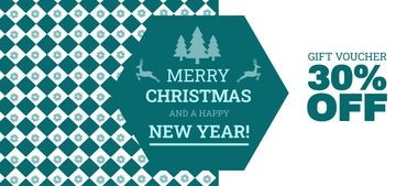 Free Elegant Christmas Gift Voucher Template to Edit Online