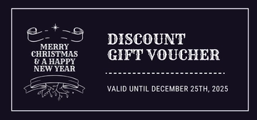 Free Merry Christmas Discount Gift Voucher Template to Edit Online