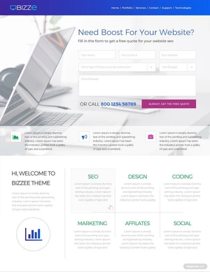 Service Company Website Template