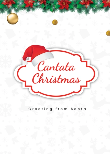 Free Santa Christmas Greeting Card Template to Edit Online