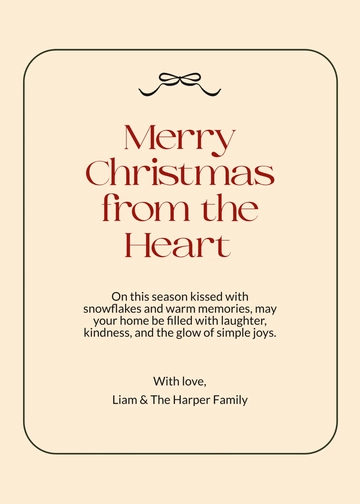 Free Chalkboard Christmas Greeting Card Template to Edit Online