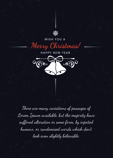 Free Elegant Christmas Greeting Card Template to Edit Online