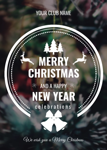 Free Photo Christmas Greeting Card Template to Edit Online