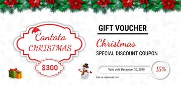 Free Christmas Special Discount Voucher Template to Edit Online
