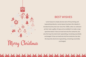 Free Christmas Thank You Card Template to Edit Online