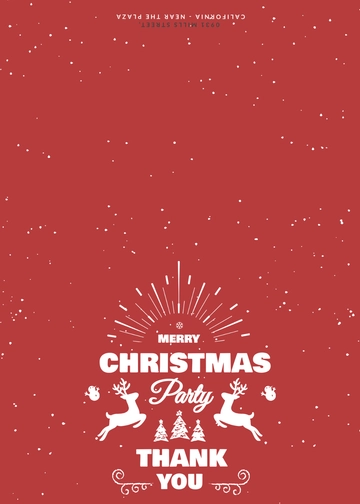 Free Retro Christmas Thank You Card Template to Edit Online