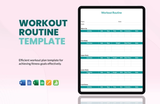 Workout Routine Template