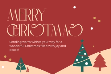 Free Christmas Postcard Template to Edit Online