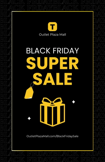Free Black Friday Promotional Poster Template to Edit Online