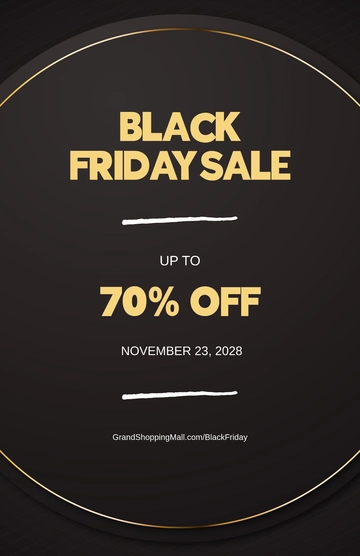 Free Black Friday Sales Poster Template to Edit Online