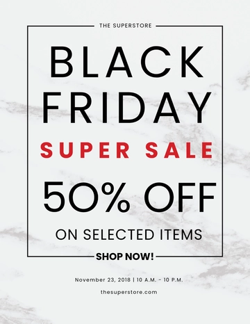 Black Friday Discount Flyer Template - Edit Online & Download