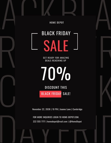 Free Black Friday Promotional Flyer Template to Edit Online