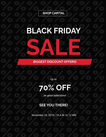 Free Black Friday Sales Flyer Template to Edit Online