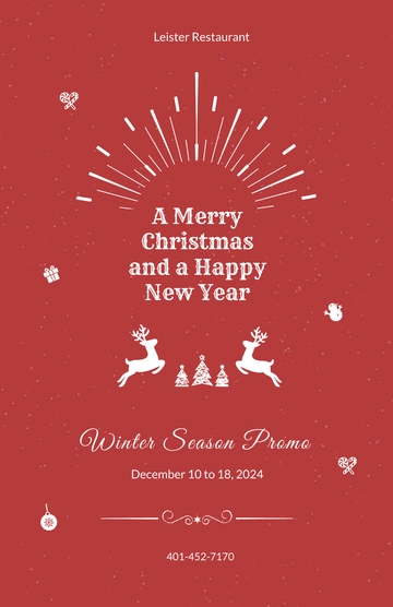 Free Retro Christmas Poster Template to Edit Online