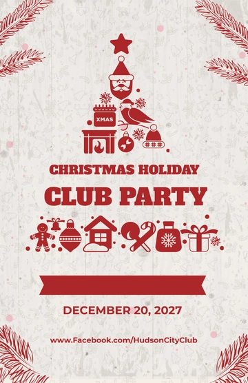 Free Creative Christmas Poster Template to Edit Online