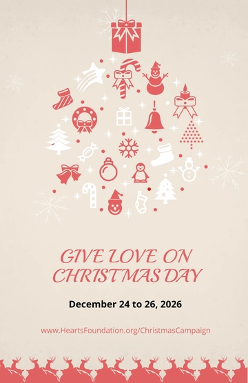 Free Christmas Day Poster Template to Edit Online