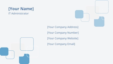 Free IT Company Business Card Template to Edit Online