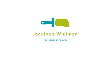 Free Creative Painter Business Card Template to Edit Online