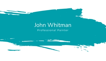 Free Painter Business Card Template to Edit Online