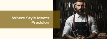 Free Barbershop Facebook Cover Page Template to Edit Online