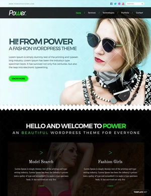 Fashion Photo Studio PSD Website Template