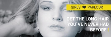 Free Beauty Parlor Twitter Cover Template to Edit Online