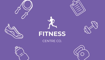 Free Fitness Center Business Card Template to Edit Online
