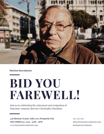 Free Farewell Flyer Template to Edit Online