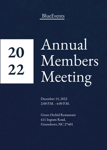 Free Business Meeting Invitation Template to Edit Online