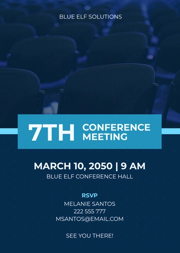 Free Conference Invitation Template to Edit Online