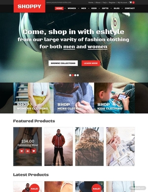 Fashion Boutique PSD Website Template