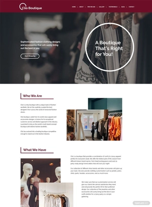 Boutique WordPress Theme/Template