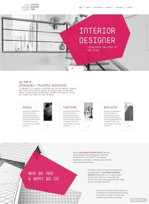 Interior Designer WordPress Theme/Template