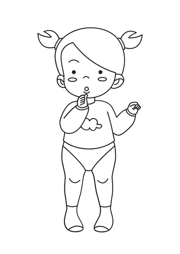 Free Baby Drawing Template to Edit Online