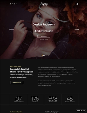 Snappy PSD Website Template