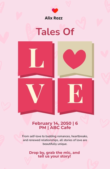 Free Love Event Template to Edit Online