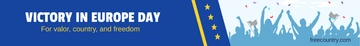 Free V-E Day Website Banner Template to Edit Online