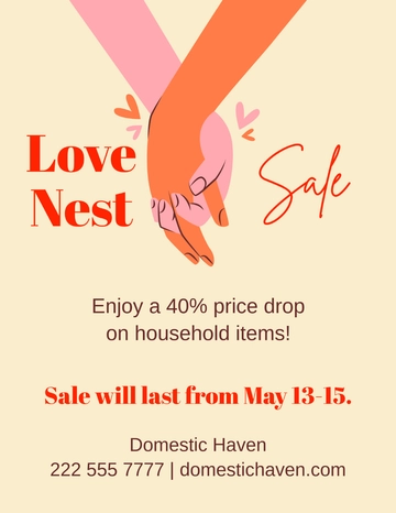 Free Love Sale Template to Edit Online