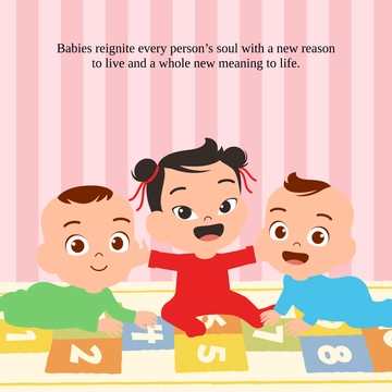 Free Baby Instagram Post Template to Edit Online