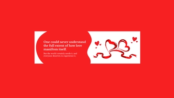Free Love Youtube Banner Template to Edit Online