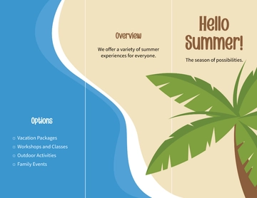 Free Summer Brochure Template to Edit Online