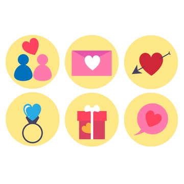 Free Love Icons Template to Edit Online