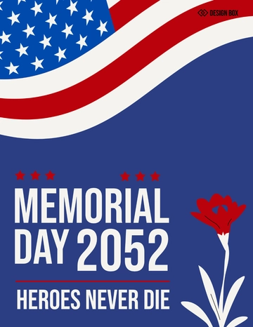 Free Blank Memorial Day Flyer Template to Edit Online