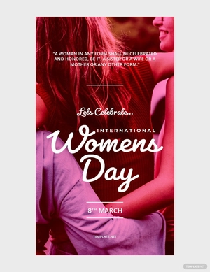 International Women's Day Whatsapp Post Template