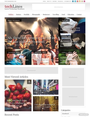 Tech Blog PSD Website Template